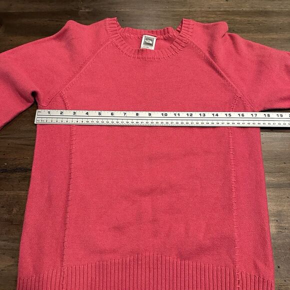The North Face Sweater Womens Sz L Pink A5 Series Knit Popover Wool Blend - Picture 7 of 9